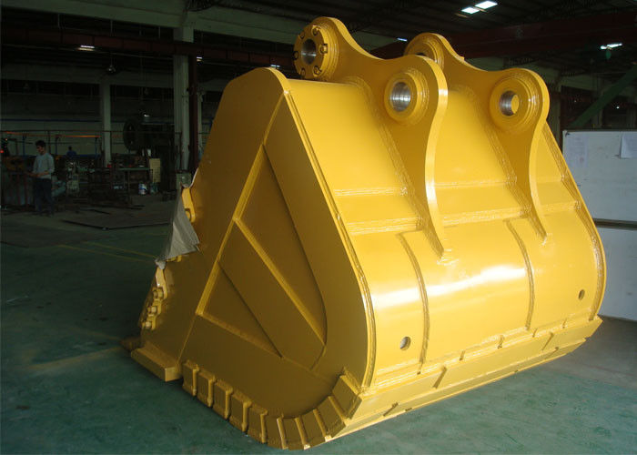 Diperkuat 5.2 CBM Excavator Swivel Bucket Wearable Steel Untuk CAT385