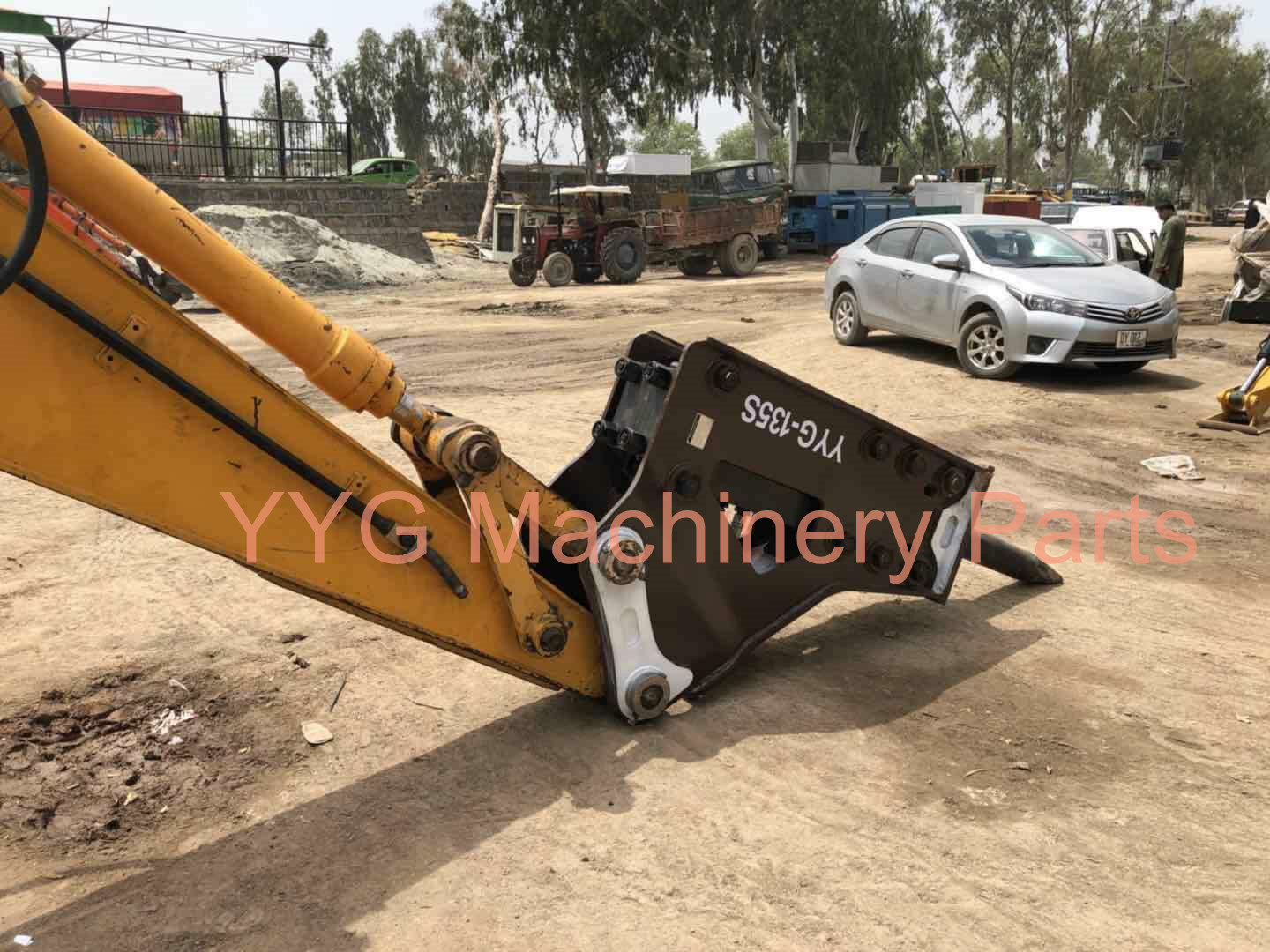 Backhoe type Excavator Hydraulic Hammer For Construction Works 1 Year Warranty