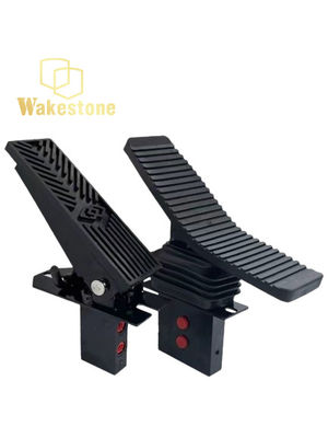 Warna Hitam Ukuran Standar Hidrolik Breaker Parts Double Way Pedal Valve