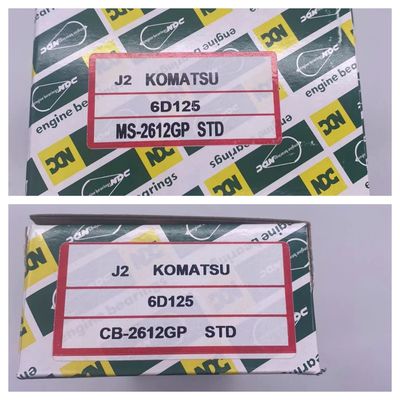 Komatsu 6D125 Bagian Mesin Excavator STD Bantalan Utama Bantalan Tulang Penghubung MS-2612GP CB-2612GP
