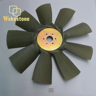 CAT330B suku cadang excavator Fan blade 9 blade 6 lubang untuk pendinginan mesin